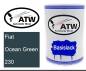 Preview: Fiat, Ocean Green, 230: 500ml Lackdose, von ATW Autoteile West.